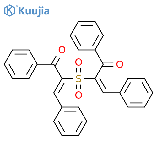 2-Propen-1-one, 2,2'-sulfonylbis[1,3-diphenyl- structure