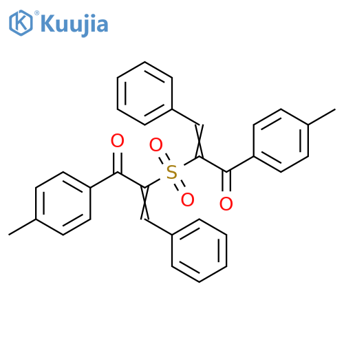 2-Propen-1-one, 2,2'-sulfonylbis[1-(4-methylphenyl)-3-phenyl- structure