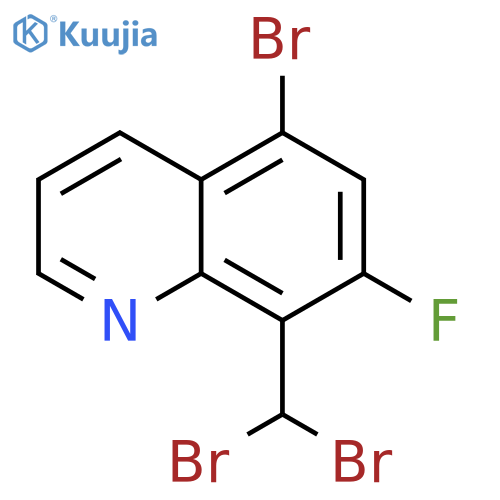 5-Bromo-8-(dibromomethyl)-7-fluoroquinoline structure