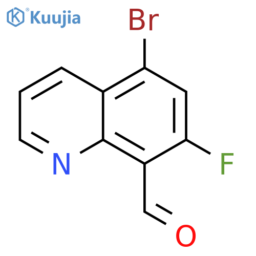 5-Bromo-7-fluoroquinoline-8-carbaldehyde structure