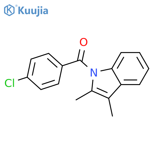 (4-Chlorophenyl)(2,3-dimethyl-1H-indol-1-yl)methanone structure