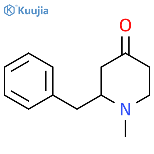 1-Methyl-2-(phenylmethyl)-4-piperidinone structure