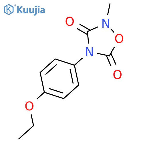 1,2,4-Oxadiazolidine-3,5-dione, 4-(4-ethoxyphenyl)-2-methyl- structure