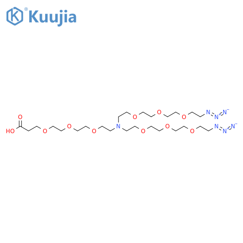 N-(acid-PEG3)-N-bis(PEG3-azide) structure