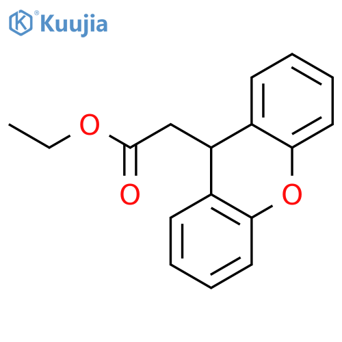 9H-Xanthene-9-acetic acid, ethyl ester structure