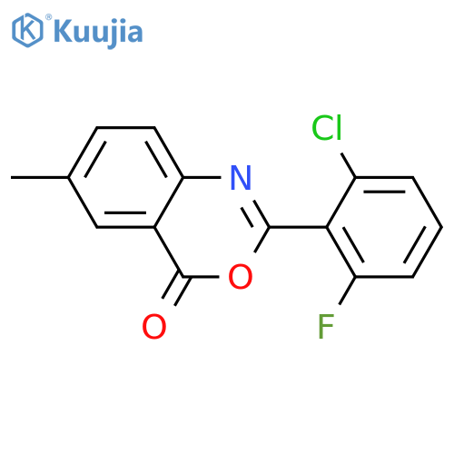 4H-3,1-Benzoxazin-4-one, 2-(2-chloro-6-fluorophenyl)-6-methyl- structure