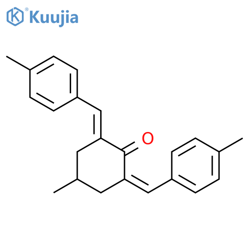 Cyclohexanone, 4-methyl-2,6-bis[(4-methylphenyl)methylene]-, (2E,6E)- structure