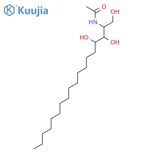 Acetamide, N-[(1S,2S,3R)-2,3-dihydroxy-1-(hydroxymethyl)heptadecyl]- structure
