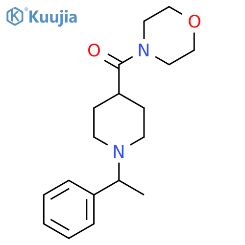 4-[1-(1-Phenylethyl)piperidine-4-carbonyl]morpholine structure