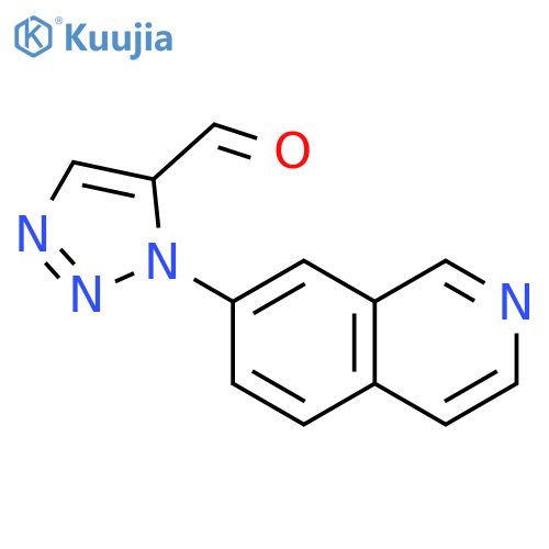 1H-1,2,3-Triazole-5-carboxaldehyde, 1-(7-isoquinolinyl)- structure