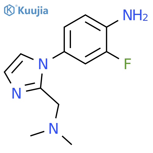1H-Imidazole-2-methanamine, 1-(4-amino-3-fluorophenyl)-N,N-dimethyl- structure