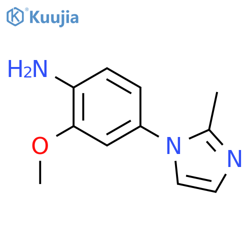 2-methoxy-4-(2-methyl-1H-imidazol-1-yl)-Benzenamine structure