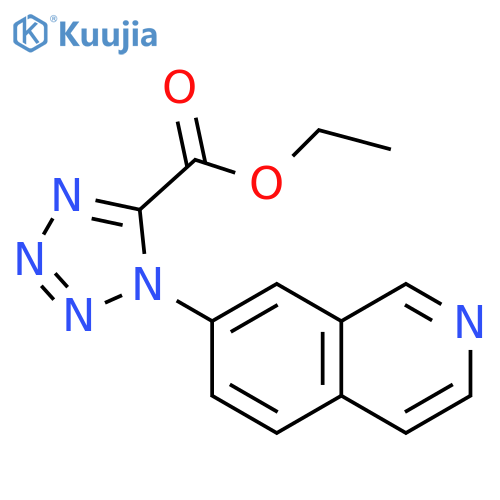 1H-Tetrazole-5-carboxylic acid, 1-(7-isoquinolinyl)-, ethyl ester structure