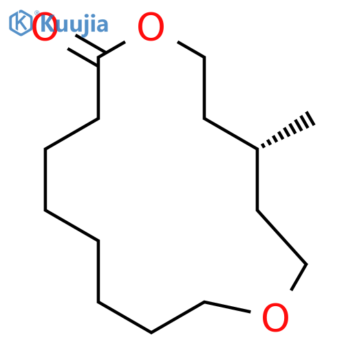 1,7-Dioxacyclopentadecan-8-one, 4-methyl-, (4R)- structure