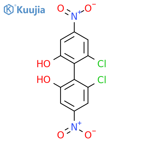 [1,1'-Biphenyl]-2,2'-diol,6,6'-dichloro-4,4'-dinitro- structure