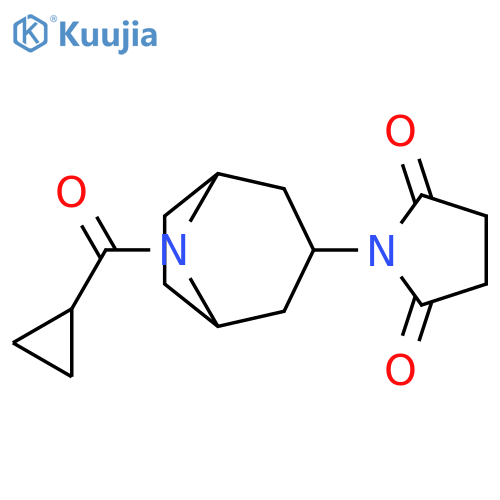 1-[8-(Cyclopropylcarbonyl)-8-azabicyclo[3.2.1]oct-3-yl]-2,5-pyrrolidinedione structure