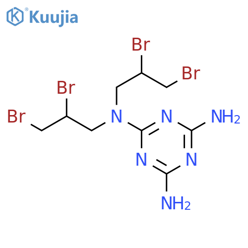 N~2~,N~2~-bis(2,3-dibromopropyl)-1,3,5-triazine-2,4,6-triamine structure