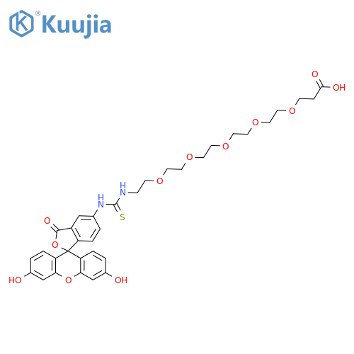 Fluorescein-PEG5-Acid structure