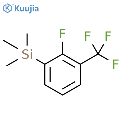 (2-fluoro-3-(trifluoromethyl)phenyl)trimethylsilane structure