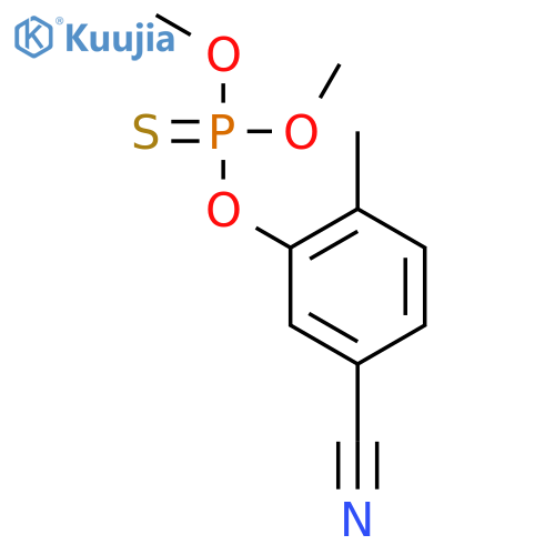 O-(5-cyano-2-methylphenyl) O,O-dimethyl phosphorothioate structure