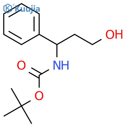 (3-Hydroxy-1-Phenyl-Propyl)-Carbamic Acid Tert-Butyl Ester structure