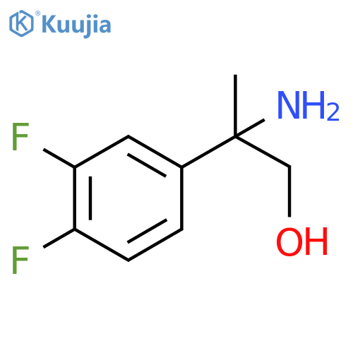 2-Amino-2-(3,4-difluorophenyl)propan-1-ol structure
