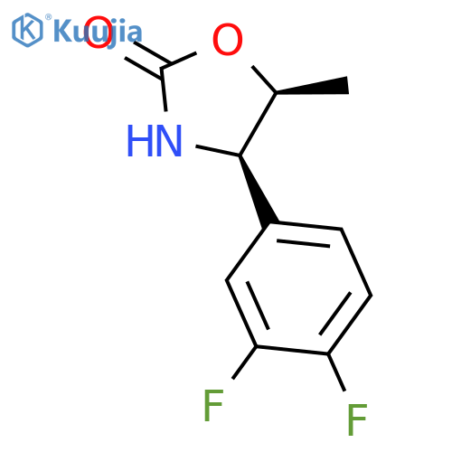 2-Oxazolidinone, 4-(3,4-difluorophenyl)-5-methyl-, (4R,5S)-rel-(-)- structure