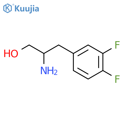2-amino-3-(3,4-difluorophenyl)propan-1-ol structure