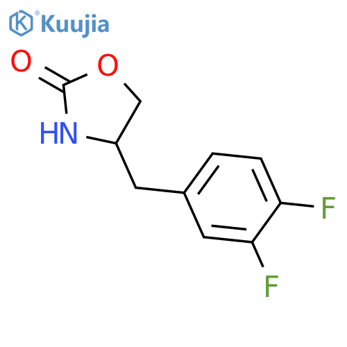2-Oxazolidinone, 4-[(3,4-difluorophenyl)methyl]-, (+)- structure
