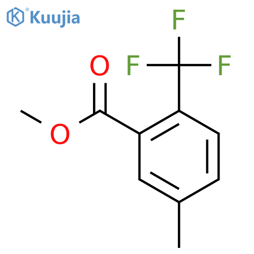 Methyl 5-methyl-2-(trifluoromethyl)benzoate structure