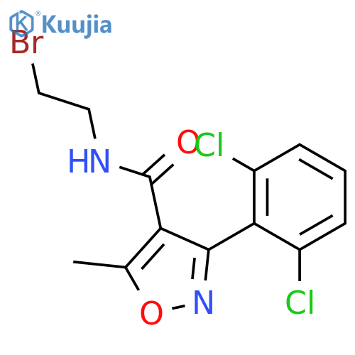 N4-(2-Bromoethyl)-3-(2,6-dichlorophenyl)-5-methylisoxazole-4-carboxamide structure