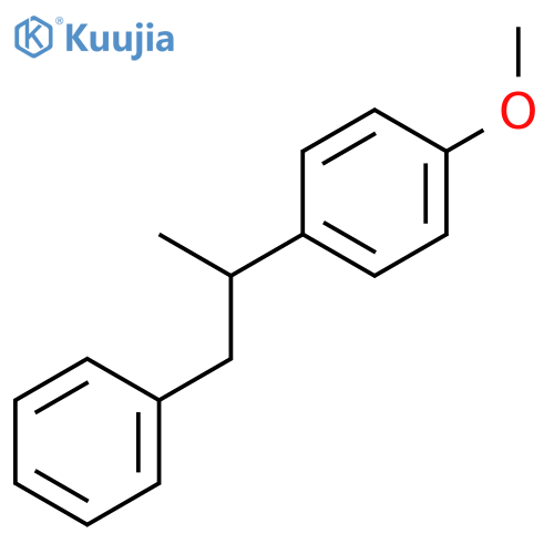 Benzene, 1-methoxy-4-[(1R)-1-methyl-2-phenylethyl]- structure