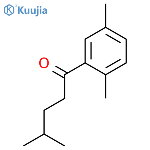 1-Pentanone, 1-(2,5-dimethylphenyl)-4-methyl- structure