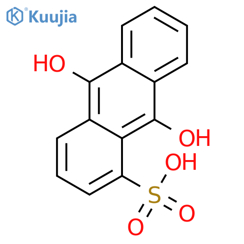 1-Anthracenesulfonic acid, 9,10-dihydroxy- structure