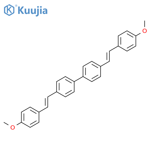 1,1'-Biphenyl, 4,4'-bis[2-(4-methoxyphenyl)ethenyl]- structure