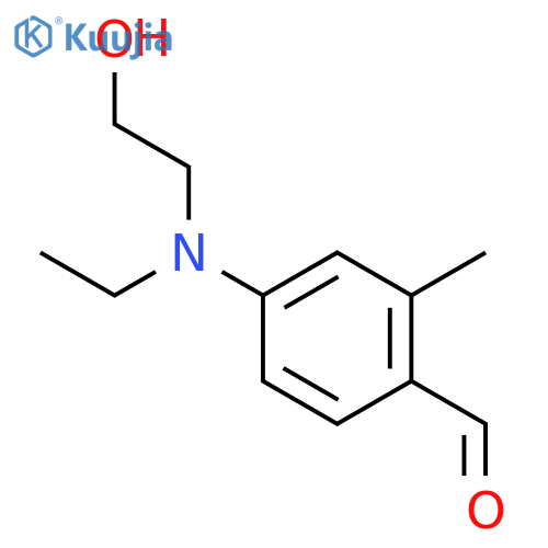 4-ethyl(2-hydroxyethyl)amino-2-methylbenzaldehyde structure