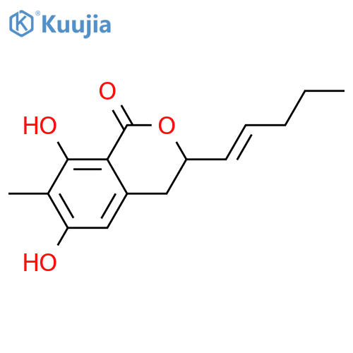 3,4-Dihydro-6,8-dihydroxy-7-methyl-3-pentyl-1H-2-benzopyran-1-one; (R)-form, 1',2'-Didehydro(E-) structure