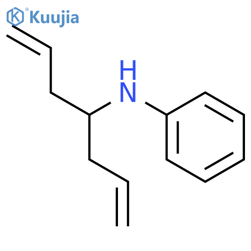 Benzenamine, N-[1-(2-propenyl)-3-butenyl]- structure