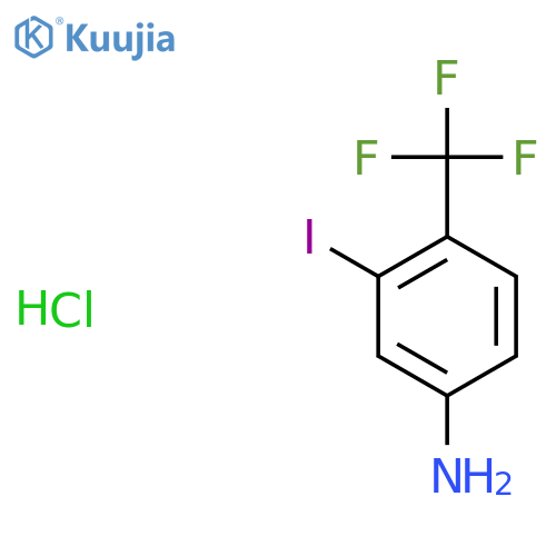 3-Iodo-4-(trifluoromethyl)aniline hydrochloride structure