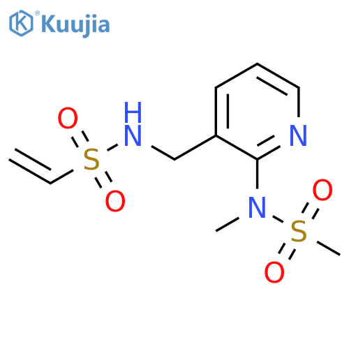 N-{[2-(N-methylmethanesulfonamido)pyridin-3-yl]methyl}ethene-1-sulfonamide structure