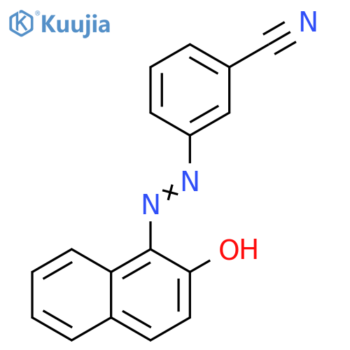Benzonitrile, 3-[(2-hydroxy-1-naphthalenyl)azo]- structure