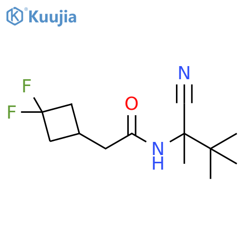 N-(1-cyano-1,2,2-trimethylpropyl)-2-(3,3-difluorocyclobutyl)acetamide structure