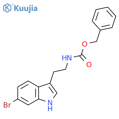 benzyl N-2-(6-bromo-1H-indol-3-yl)ethylcarbamate structure