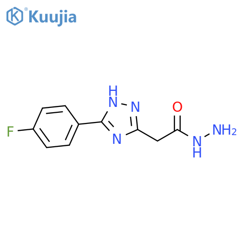 1H-1,2,4-Triazole-3-acetic acid, 5-(4-fluorophenyl)-, hydrazide structure