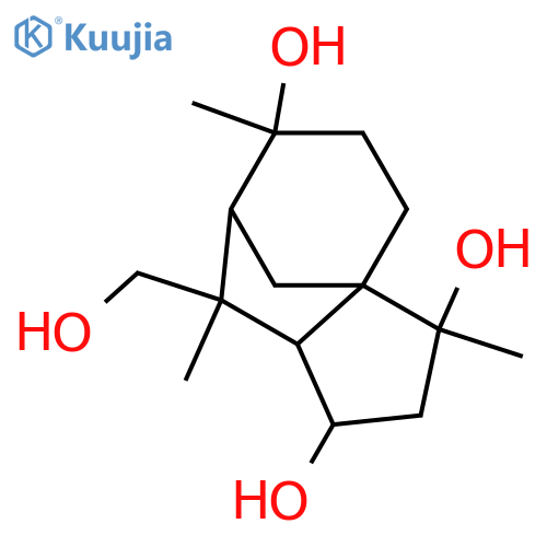 3,7,9,12-Cedranetetrol; (2β,3α,6β,7β,9α,10α,11β)-form structure