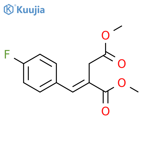 Butanedioic acid, [(4-fluorophenyl)methylene]-, dimethyl ester, (2E)- structure