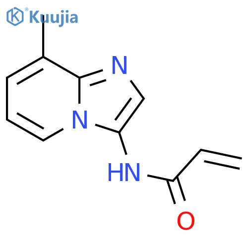 N-{8-methylimidazo1,2-apyridin-3-yl}prop-2-enamide structure