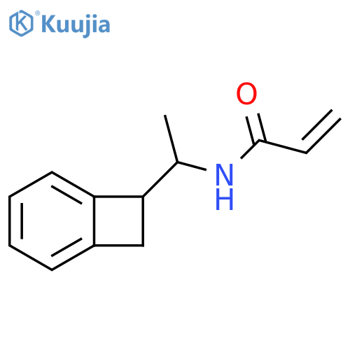 N-(1-{bicyclo4.2.0octa-1,3,5-trien-7-yl}ethyl)prop-2-enamide structure