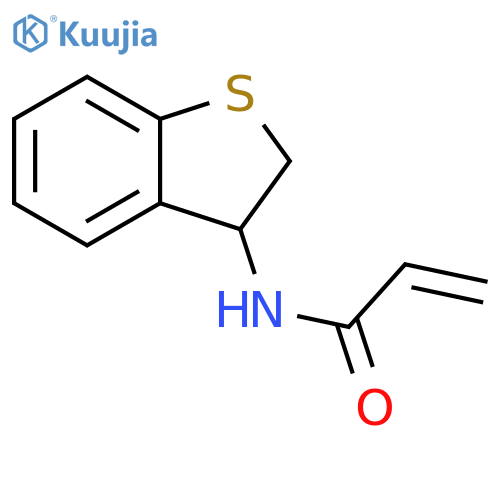 N-(2,3-dihydro-1-benzothiophen-3-yl)prop-2-enamide structure