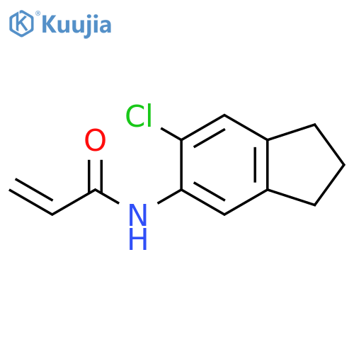 N-(6-Chloro-2,3-dihydro-1H-inden-5-yl)-2-propenamide structure